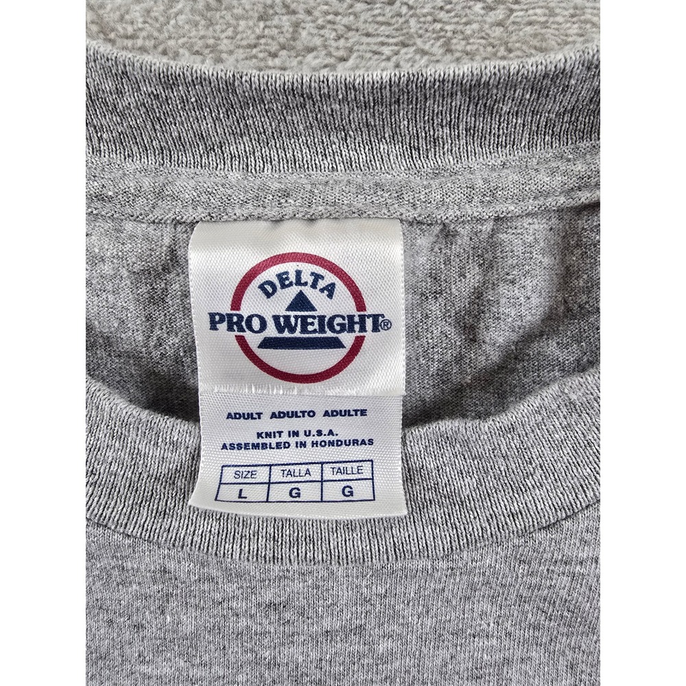 Vintage Boy Scouts of America T Shirt L Fit M Gray Delta Pro Made USA Y2K *Read - Picture 3 of 8